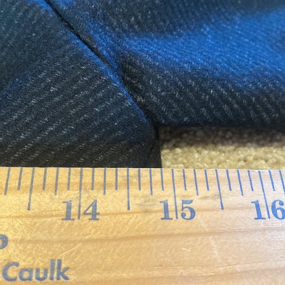 COS Dark Academia Dress Tweed Herringbone Wool Short Sleeve Wrap Dress Size 4 - Picture 8 of 13